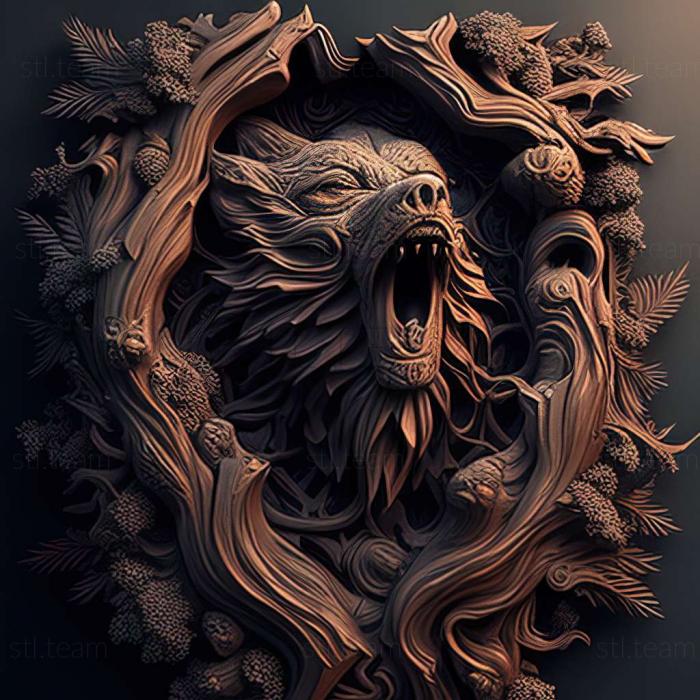 3D модель Werewolf The Apocalypse Heart of the Foregame (STL)